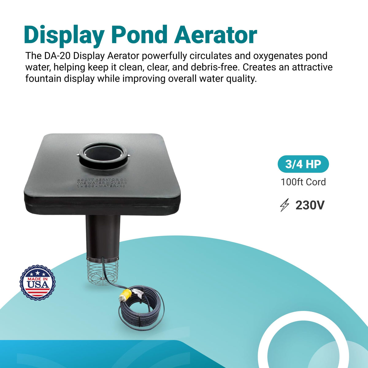 Scott Aerator DA-20 Display Pond Aerator