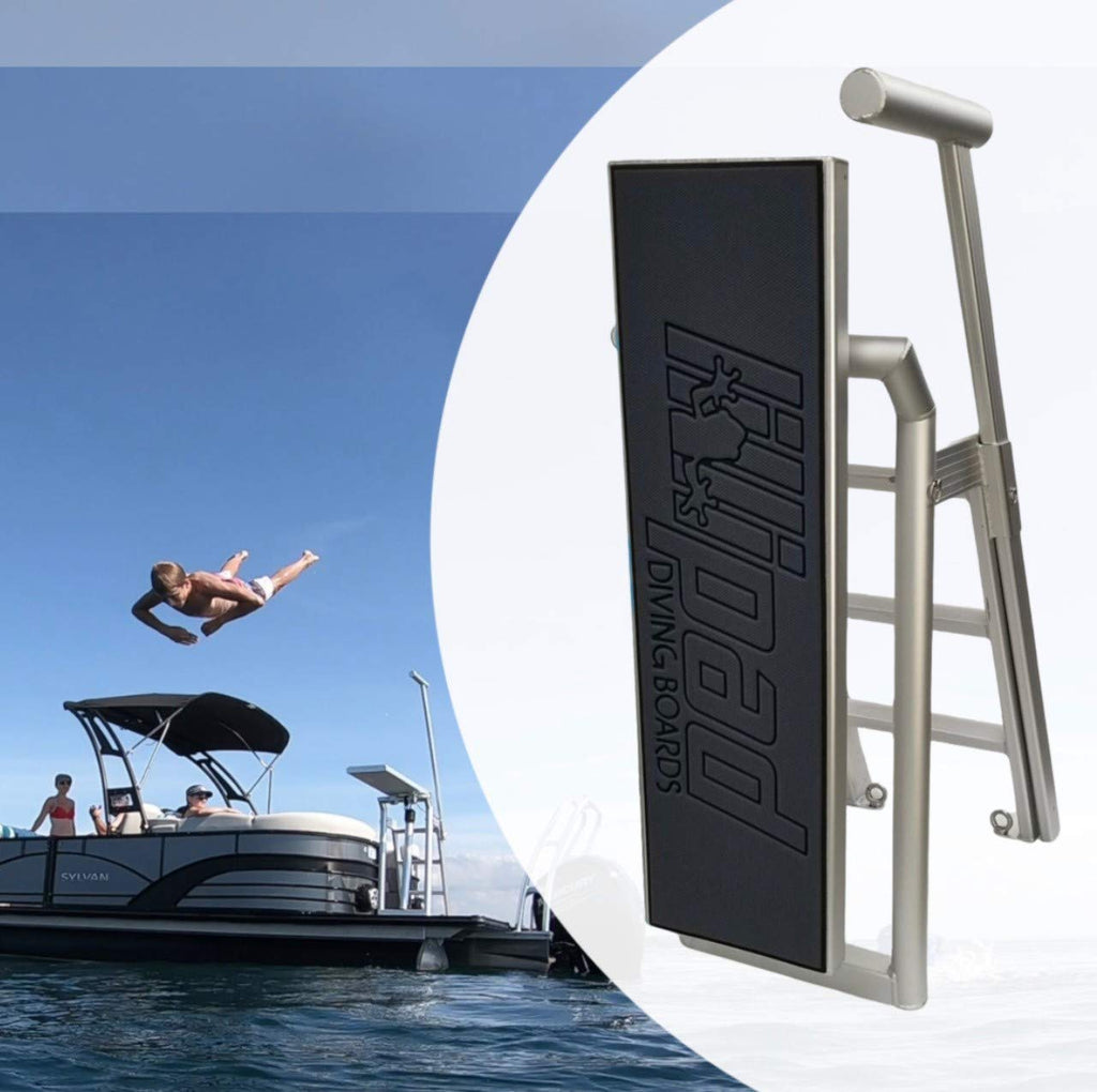 Lillipad Diving Board Boat or Dock - Includes Board, Surface Mount, and Upgraded SEADEK Foam Surface