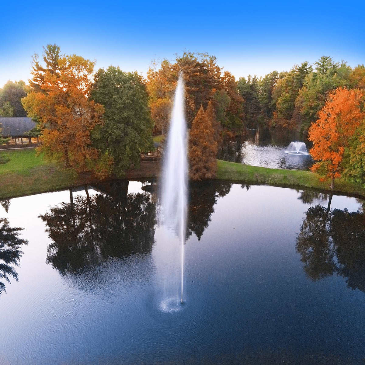 Scott Aerator Gusher Fountain | Decorative Pond Fountain | Aerating Fountain for Lakes & Ponds | Maintenance Free Stainless Steel Fountain