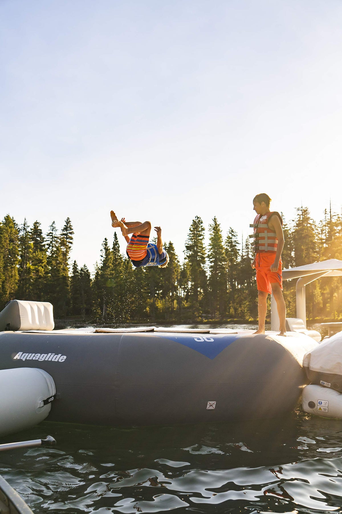 Recoil Tramp- Inflatable Trampoline with C- Deck, 14'