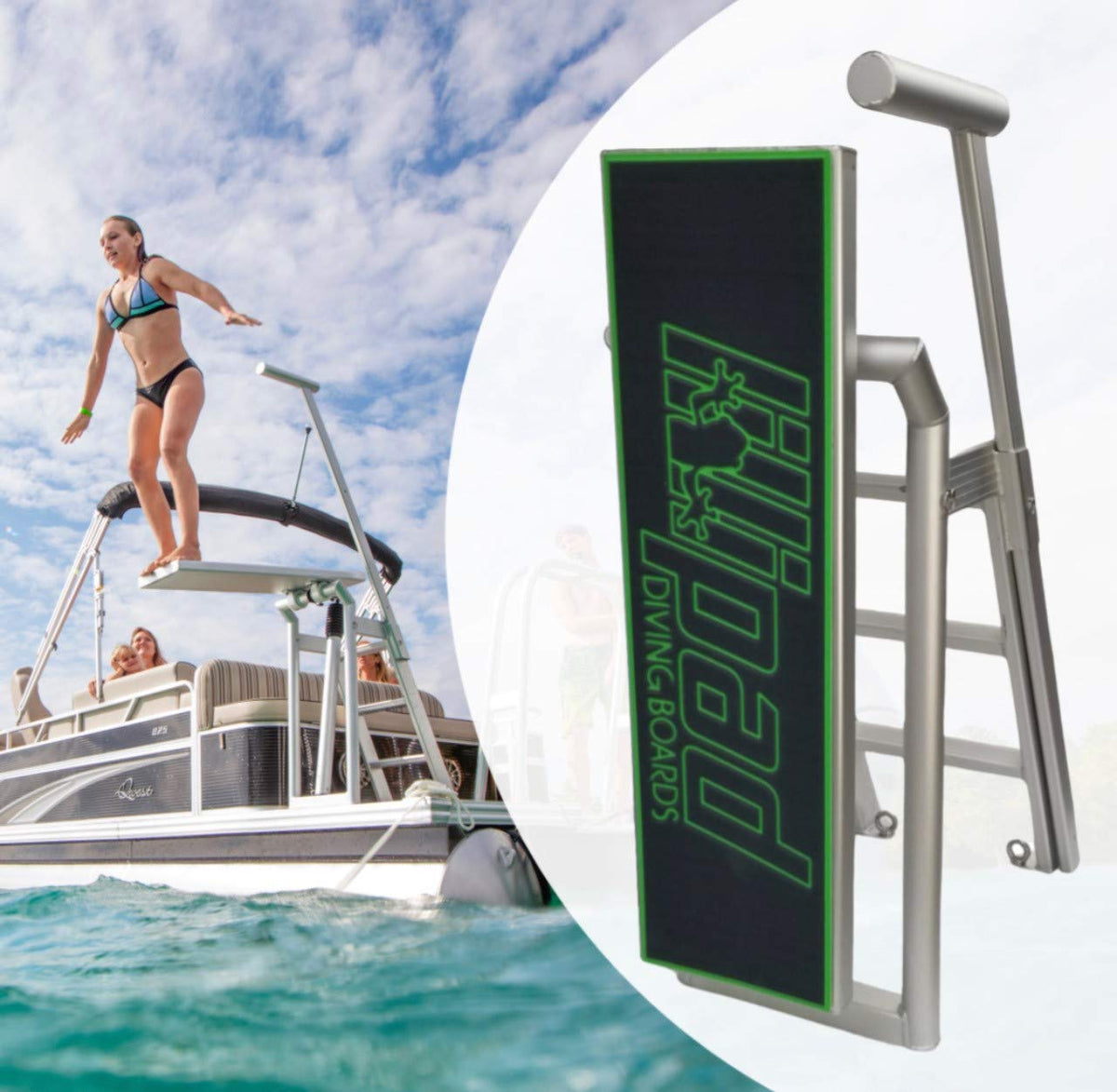 Lillipad Diving Board Pack - Includes Board, Ghost Mount or Under Mount, and Upgraded SEADEK Foam Surface