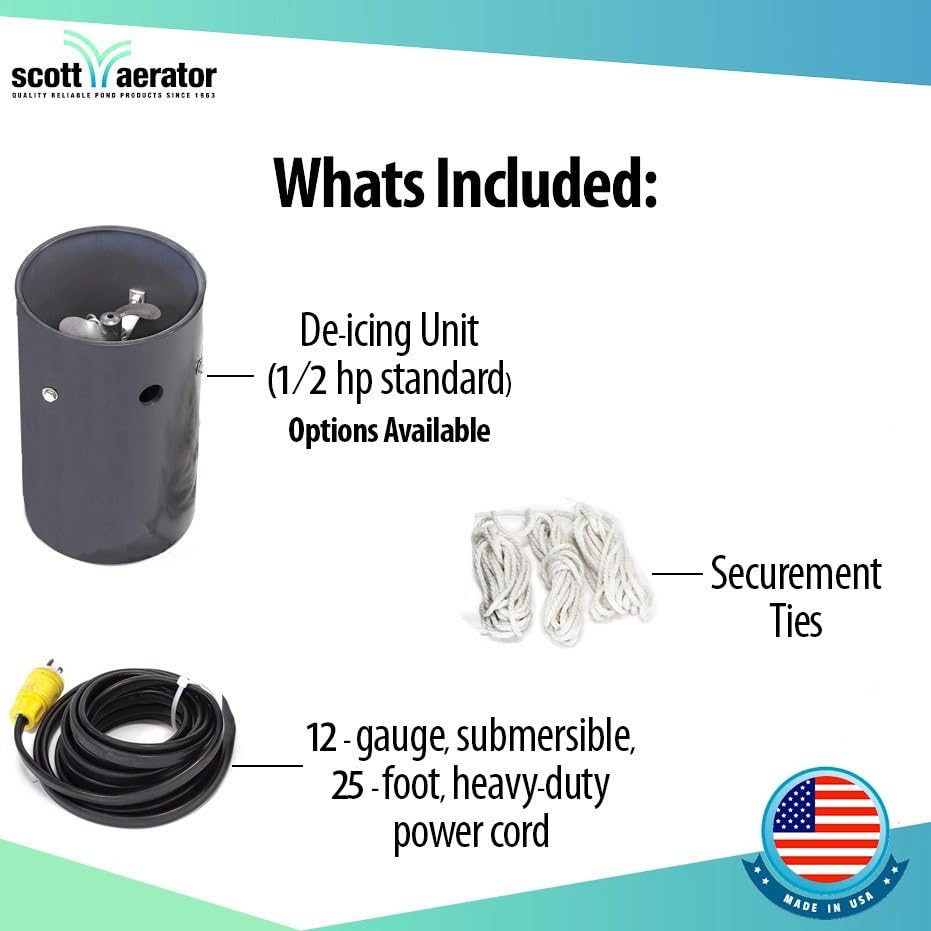 Scott Aerator DeIcer for Lakes & Ponds