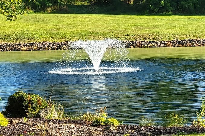 Hydro-Torque Series Typhoon Pond Aerator | 3/4 HP | Pond Aerator Pump for Small & Large Ponds | Timer