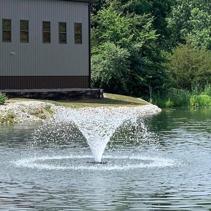 Hydro-Torque Series Typhoon Pond Aerator | 3/4 HP | Pond Aerator Pump for Small & Large Ponds | Timer
