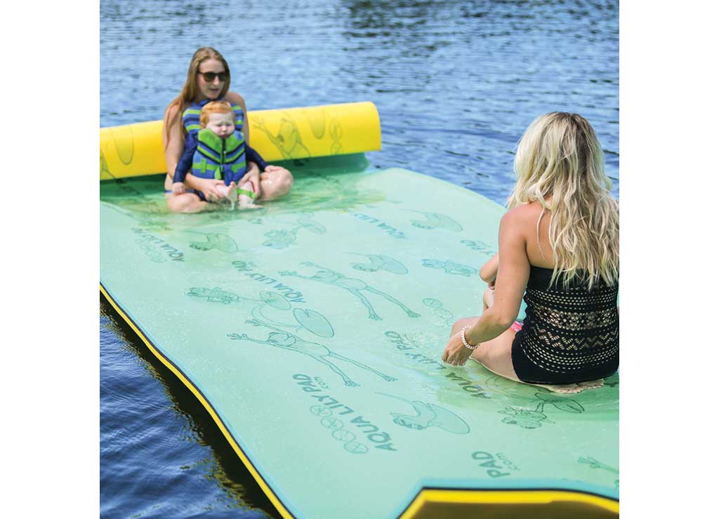 AQUA LILY PAD WITH DURACORE 6FT X 20FT 3 PLY YELLOW/GREEN