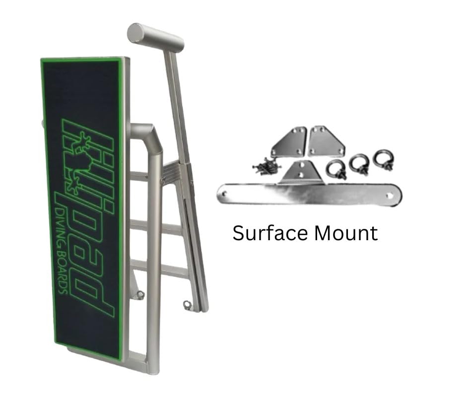 Lillipad Diving Board Boat or Dock - Includes Board, Surface Mount, and Upgraded SEADEK Foam Surface