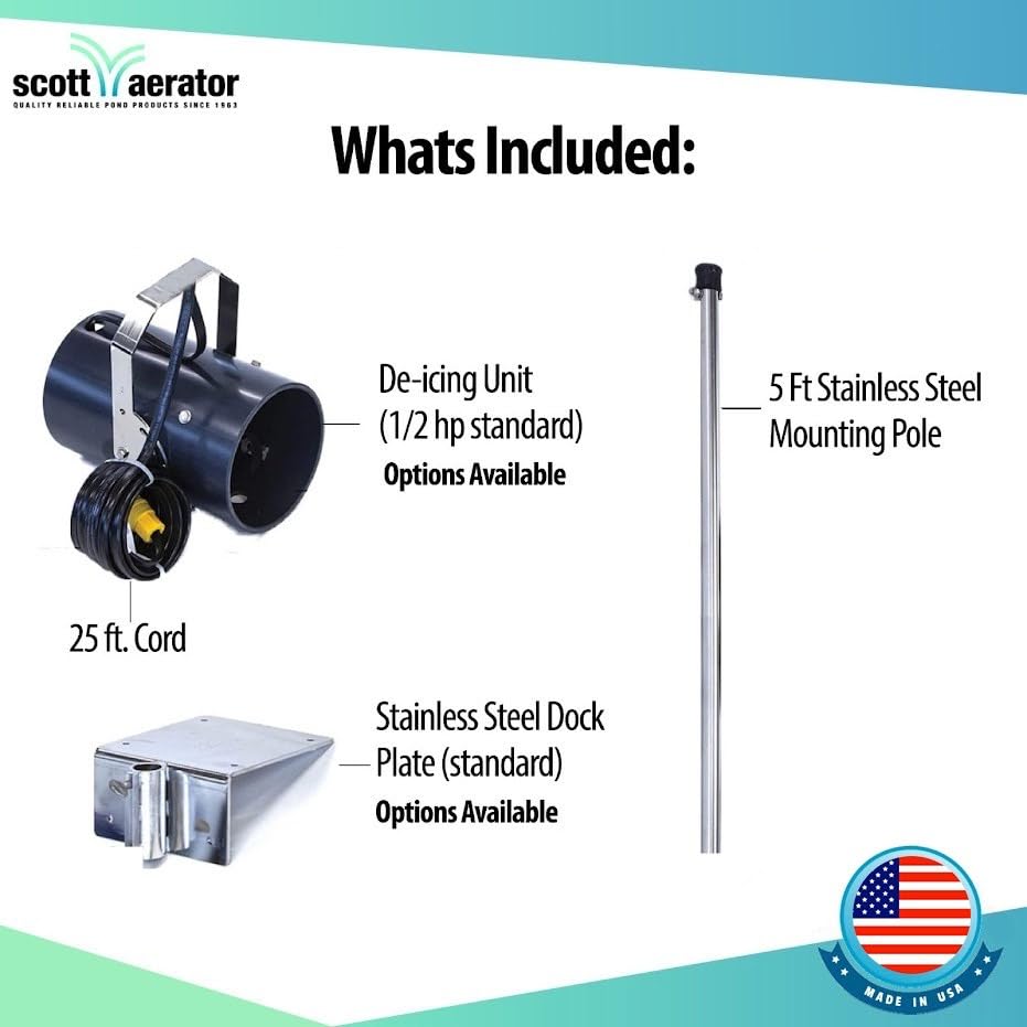 Scott Aerator DeIcer for Lakes & Ponds