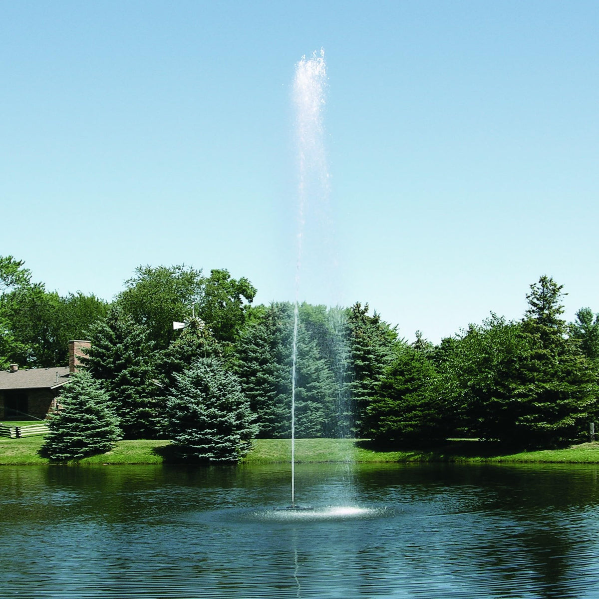 Scott Aerator Jet Stream Fountain - 1/2 HP 115V Pond Aerator with 70 ft. Electric Cord