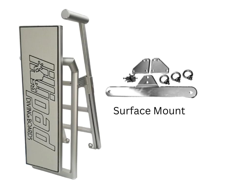 Lillipad Diving Board Boat or Dock - Includes Board, Surface Mount, and Upgraded SEADEK Foam Surface