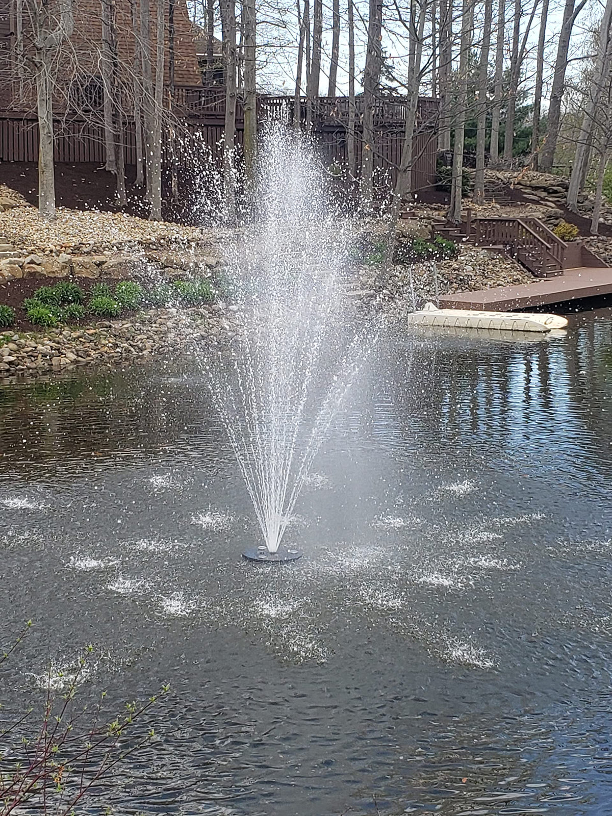 Vanguard Water Creations Hydro Torque Series Floating Fountain for Lake, Pond, Pool |3 HP, 100' Power Cord (Includes 5 Spray Patterns)
