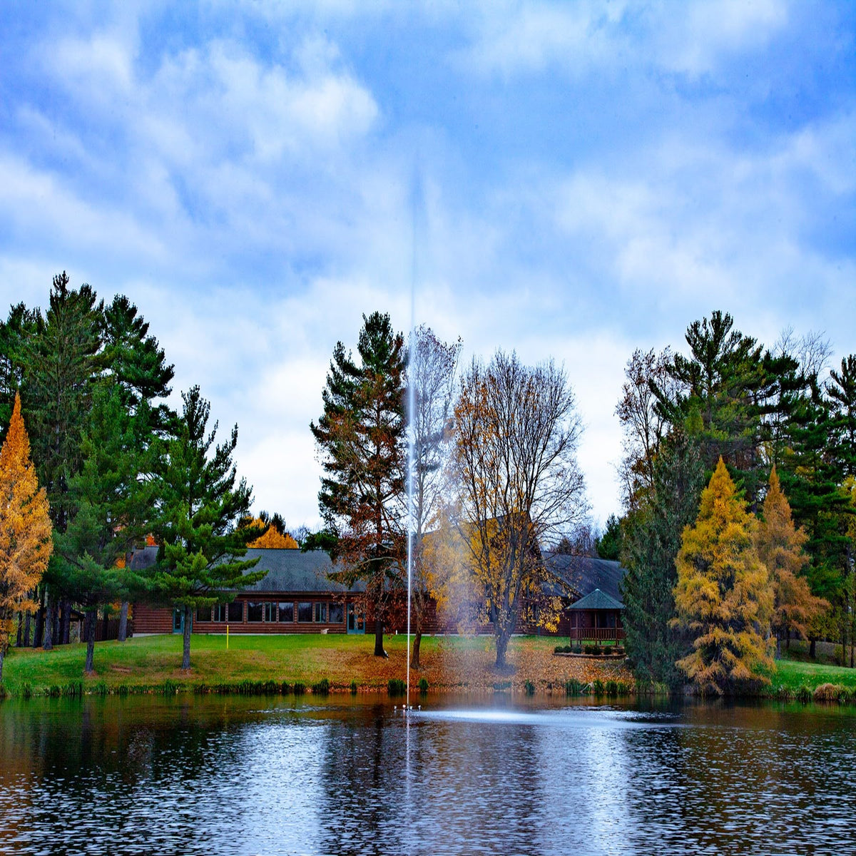 Scott Aerator Jet Stream Fountain - 1/2 HP 230V Pond Aerator with 70 ft. Electric Cord