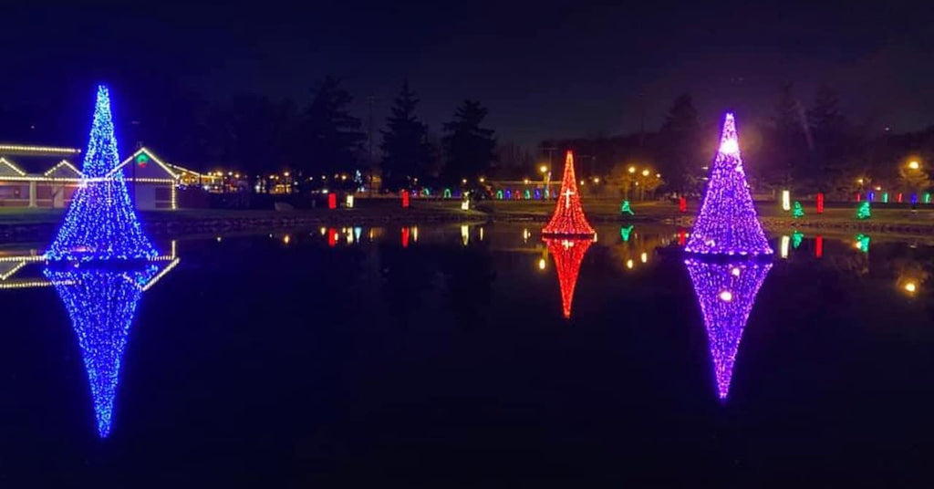 Giant Commercial Floating Christmas Tree - Over 4000 Led Lights - Expandable from 14' to 22' High x 12' Diameter